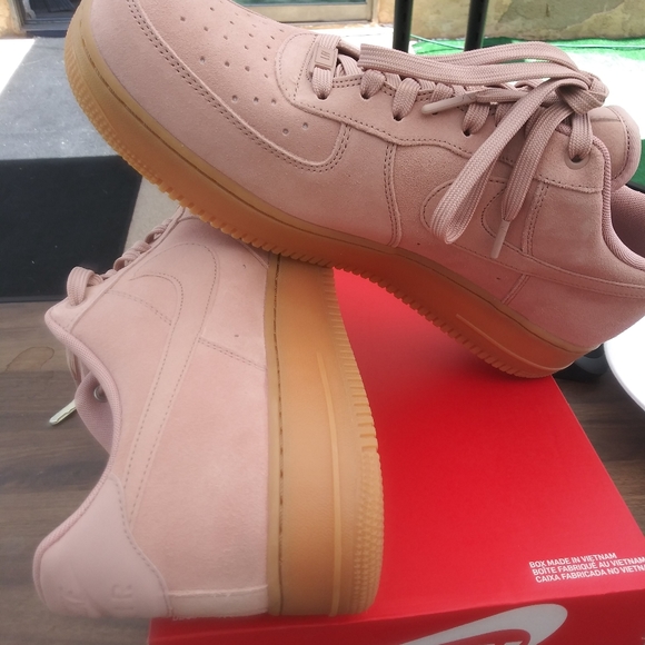 AF 1 mens 13 Pink Gum Sude - Picture 2 of 5